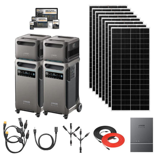 Anker SOLIX F3800 Home Power Solutions: Choose Your Custom Bundle | 5-Year Warranty | Complete Solar Kit