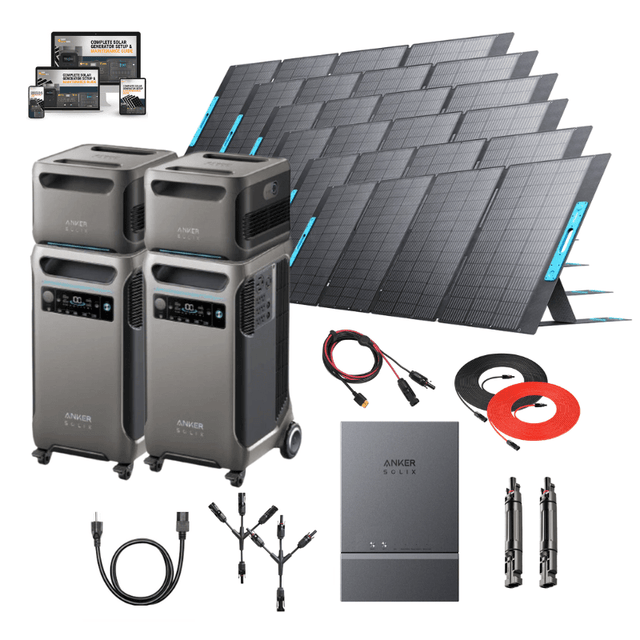 Anker F3800 Solutions: Smart Home Power Back-up Kit + Choose Your Custom Bundle | Complete Solar Kit - ShopSolar.com