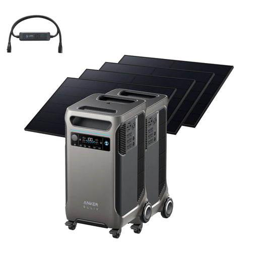 Anker SOLIX F3800 - 3,840Wh / 6,000W Solar Power Station | 120/240V + Choose Your Custom Bundle | Complete Solar Kit