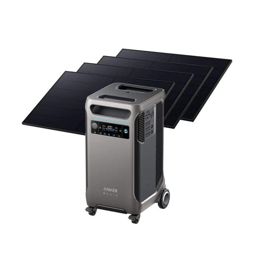 Anker F3800 - 3,840Wh / 6,000W Solar Power Station | 1,600W Solar Input | Choose Your Custom Bundle | 5-Year Warranty | Complete Solar Kit