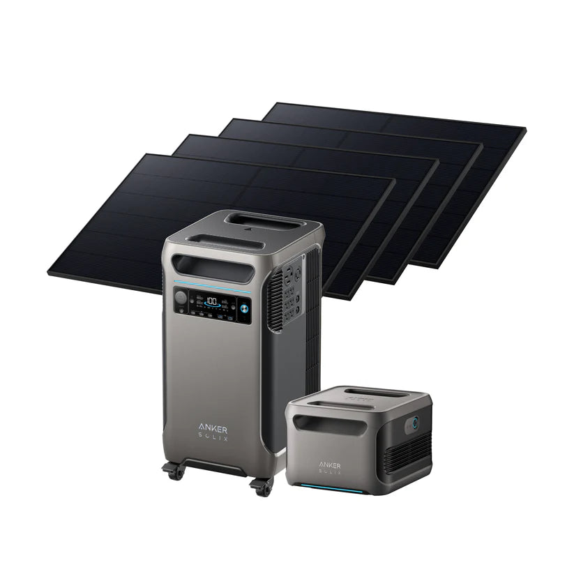 Anker F3800 - 3,840Wh / 6,000W Solar Power Station | 1,600W Solar Input | Choose Your Custom Bundle | 5-Year Warranty | Complete Solar Kit