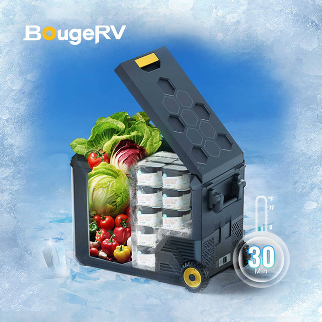 BougeRV ASPEN PRO Dual Zone 12V Portable Refrigerator - ShopSolar.com