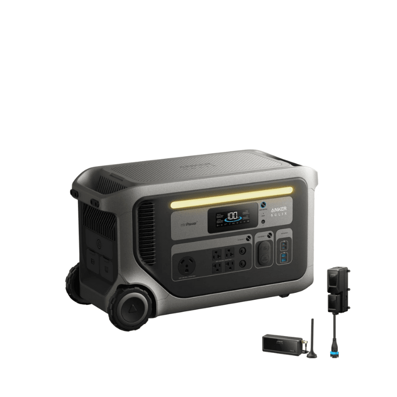 Anker SOLIX F3000 Portable Power Station | 3,072Wh / 3,600W | 2,400W Solar Input | Expandable to 12,288Wh | 5-Year Warranty - ShopSolar: Complete Solar Kits + Lifetime Customer Support