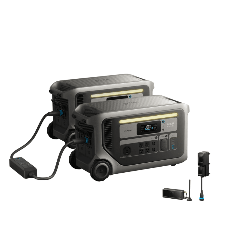 Anker SOLIX F3000 Portable Power Station | 3,072Wh / 3,600W | 2,400W Solar Input | Expandable to 12,288Wh | 5-Year Warranty - ShopSolar: Complete Solar Kits + Lifetime Customer Support