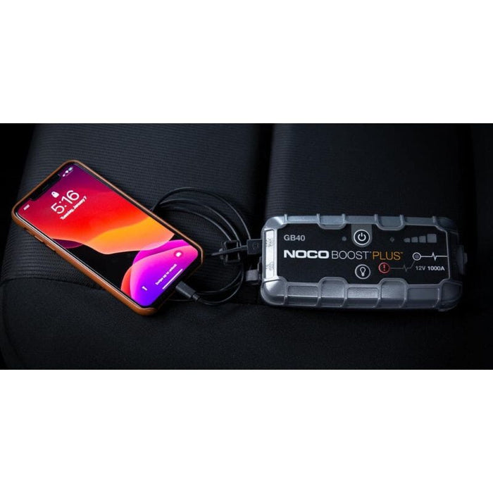 NOCO Boost Plus GB40 1000A 12V Ultra Safe Portable Lithium Jump Starter USB