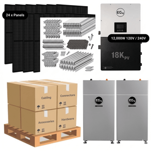10.6kW Complete Solar Kit - EG4 18kPV Inverter - 28-32kWh Lithium Battery [PRIME PRO]