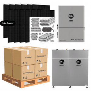 10.6kW Complete Solar Kit - EG4 FlexBoss21 Inverter - 20-32kWh Lithium Battery [SELECT MAX]