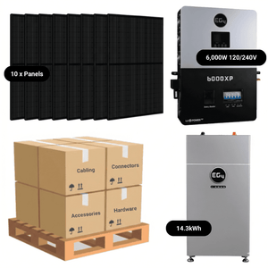 4.4kW Complete Solar Kit - EG4 6000XP Inverter - 10-16kWh Lithium Battery [PRIME PLUS]