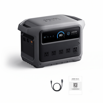 Anker SOLIX C1000 Gen2 Portable Power Station | 1,024Wh / 2,000W | 49-Min UltraFast Recharge | 600W Solar Input | Choose Your Bundle Option | 5-Year Warranty