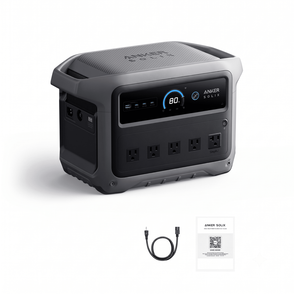 Anker SOLIX C1000 Gen2 Portable Power Station | 1,024Wh / 2,000W | 49-Min UltraFast Recharge | 600W Solar Input | Choose Your Bundle Option | 5-Year Warranty