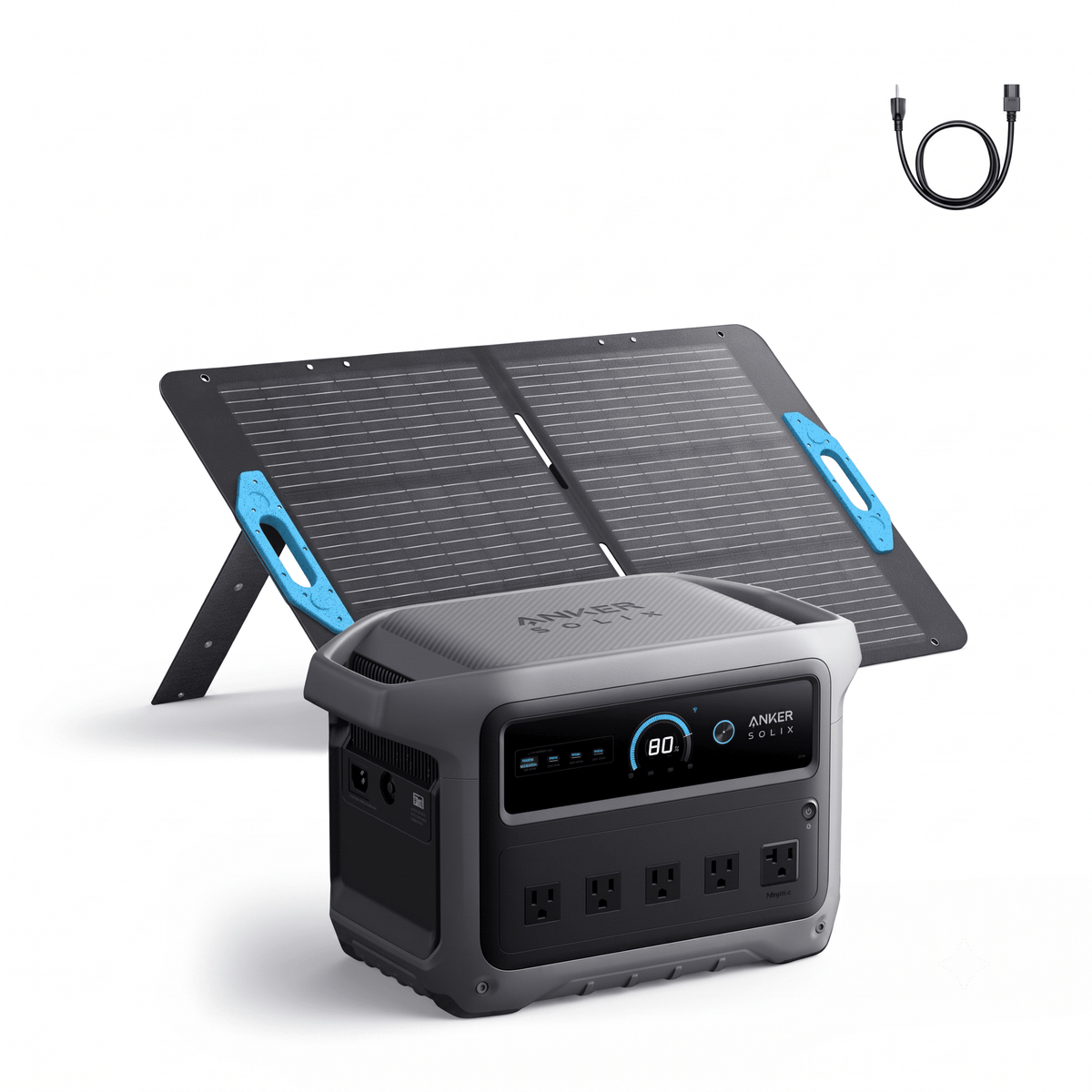 Anker SOLIX C1000 Gen2 Portable Power Station | 1,024Wh / 2,000W | 49-Min UltraFast Recharge | 600W Solar Input | Choose Your Bundle Option | 5-Year Warranty