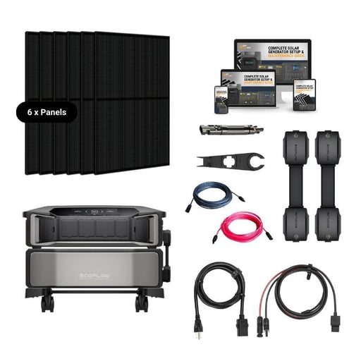 EcoFlow DELTA PRO [ULTRA] Solar Kits - 7,200W Output / 12kWh-30kWh Lithium Battery | 400W-2,400W Solar Panels| 5-Year Warranty | Choose Your Bundle - ShopSolar.com