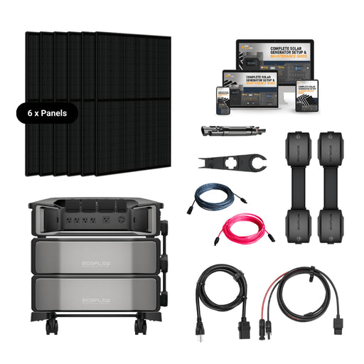 EcoFlow DELTA PRO [ULTRA] Solar Kits - 7,200W Output / 12kWh-30kWh Lithium Battery | 400W-2,400W Solar Panels| 5-Year Warranty | Choose Your Bundle - ShopSolar.com