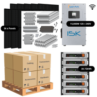 6 x PYTES V5 Server Rack [30.72kWh] - Code Compliant - Premium - Closed Loop / Roof Rack - Standard [IronRidge]