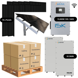 7.92kW Complete Solar Kit - Sol-Ark 15K Inverter - 20-32kWh Lithium Battery [ELITE PLUS]