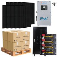 7.38kW Complete Solar Power System - Sol-Ark 15K + [20.48kWh - 28.6kWh Lithium Battery Bank] + 18 x 410W Mono Solar Panels | Includes Schematic [HPK-PLUS] - ShopSolar.com