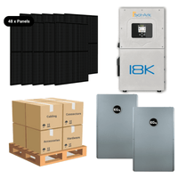 19.68kW Complete Solar Power System - Sol-Ark 18K + [28.6kWh-40.96kWh Battery Bank] + 48 x 410W Solar Panels + Setup Schematic [HPK-PRO]
