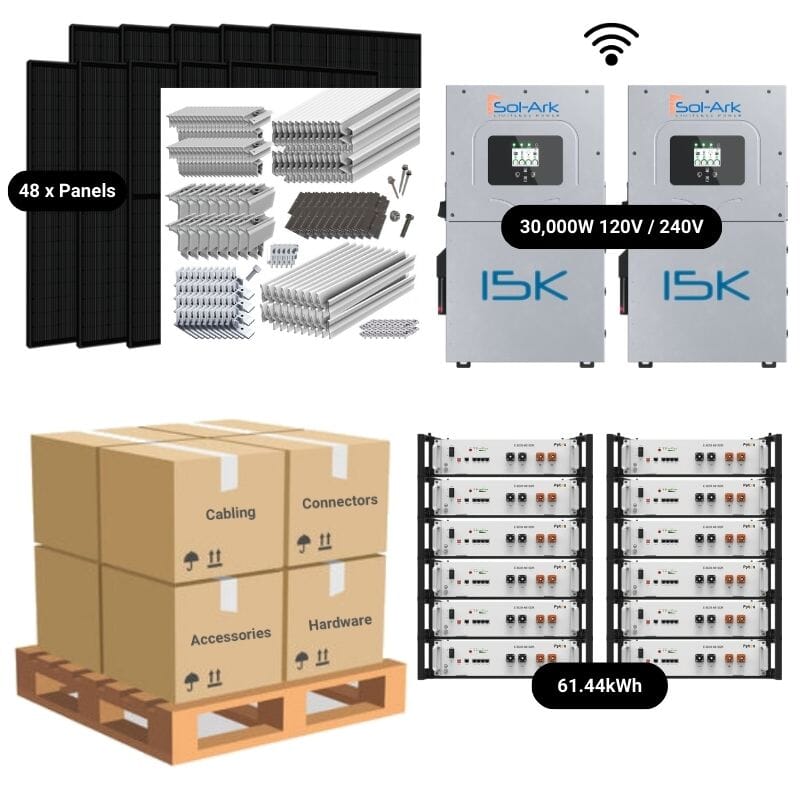 12 x PYTES E-BOX [61.44kWh] / Roof Rack - Standard