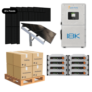 21.1kW Complete Solar Kit - Sol-Ark 18K Inverter - 28-40kWh Lithium Battery [ELITE PRO]