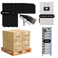 30kW Complete Solar Power System + Sol-Ark 30K Inverter + 60kWh Lithium Battery (Sol-Ark or RENON) + 80 x 415W Solar Panels + Full Mounting Options + Setup Diagram [HVK-MAX] - ShopSolar: Complete Solar Kits + Lifetime Customer Support