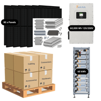 60kW Complete Solar Power System + Sol-Ark 60K Inverter + 60kWh Lithium Battery (Sol-Ark or RENON) + 80 x 415W Solar Panels + Setup Diagram [HVK-PRO] - ShopSolar: Complete Solar Kits + Lifetime Customer Support