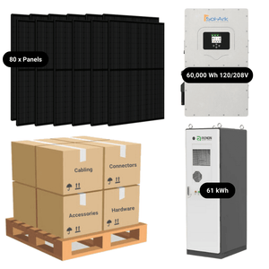60kW Complete Solar Kit - Sol-Ark 60K Inverter - 60kWh Lithium Battery - High-Voltage - HVK-PRO - ShopSolar: Complete Solar Kits + Lifetime Customer Support