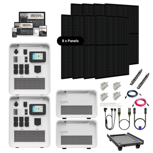 Hysolis [Apollo 5K] 120V / 240V Solar Kits - 6,000W Solar Power Station + Choose Your Custom Bundle | Complete Solar Kit - ShopSolar.com