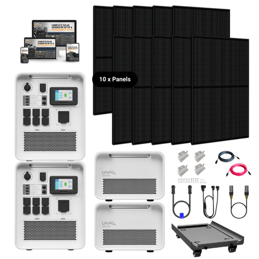 Hysolis [Apollo 5K] 120V / 240V Solar Kits - 6,000W Solar Power Station + Choose Your Custom Bundle |Hysolis Apollo 5K 120V 240V Solar Kits Complete Solar Kit - ShopSolar.com