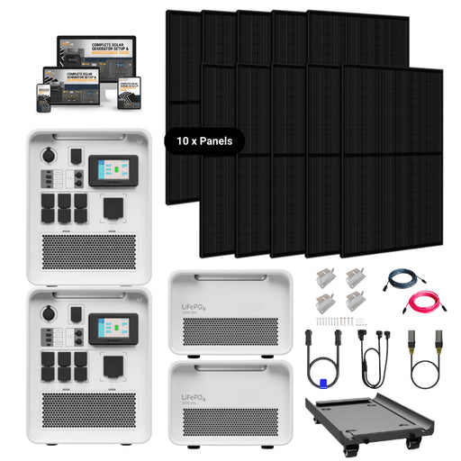 Hysolis [Apollo 5K] 120V / 240V Solar Kits - 6,000W Solar Power Station + Choose Your Custom Bundle | Complete Solar Kit - ShopSolar.com