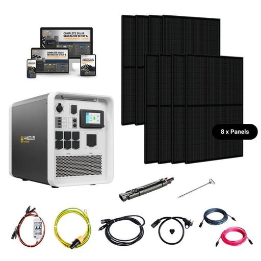 Hysolis [Apollo 5K] 120V Solar Kits - 5,376Wh / 3,000W Solar Power Station + Choose Your Custom Bundle | Complete Solar Kit - ShopSolar.com