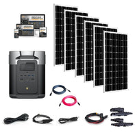 EcoFlow DELTA [MAX] Solar Kits - 2,400W / 2,016Wh Portable Power Station + Choose Your Custom Bundle | Complete Solar Generator Kit - ShopSolar.com