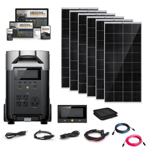 EcoFlow DELTA PRO 120V Solar Kits - 3,600Wh / 3,600W Portable Power Station + Choose Your Custom Bundle Option | Complete Solar Kit | 5-Year Warranty
