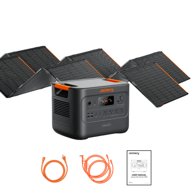 Jackery HomePower 3000 | 3,072Wh LiFePO4 Solar Generator | 3,600W Output (7,200W Surge) | UPS | Ultra-Lightweight | Fast Charging | 2-Year Warranty - ShopSolar: Complete Solar Kits + Lifetime Customer Support