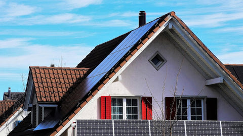 House with solar panels
