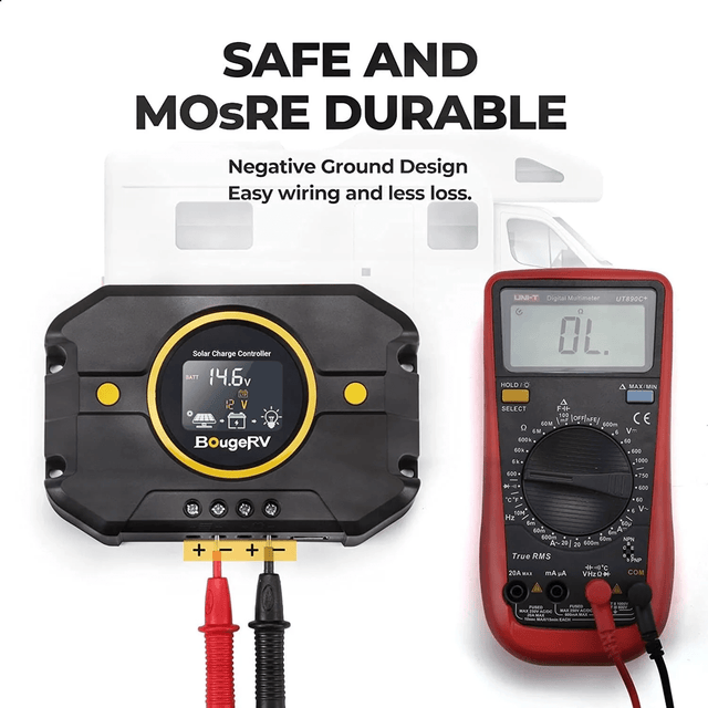 BougeRV Li 20A PWM Solar Charge Controller 12V 24V - ShopSolar.com