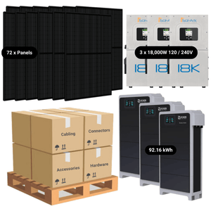 31.7kW Complete Solar Kit - 3 x Sol-Ark 18K Inverters - 92-96kWh Lithium Battery - [EDGE MAX]