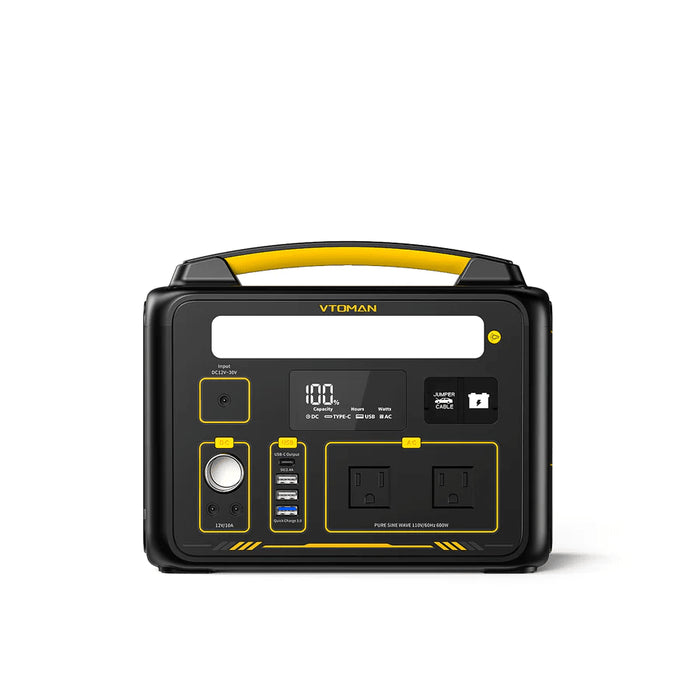 VTOMAN Jump 600 Portable Power Station 640Wh / 600W Solar Generator - ShopSolar.com