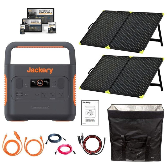 Jackery Explorer 2000 [PRO] | 2,200W / 2,160Wh Portable Power Station + Choose Your Custom Bundle | Complete Solar Kit - ShopSolar.com