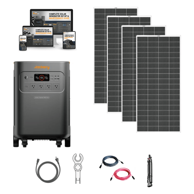Jackery Explorer 5000 PLUS Solar Generator Kits | 5kWh–60kWh | 7,200W–14,400W Output | 120V/240V Dual Voltage | 0ms UPS | 5-Year Warranty - ShopSolar: Complete Solar Kits + Lifetime Customer Support