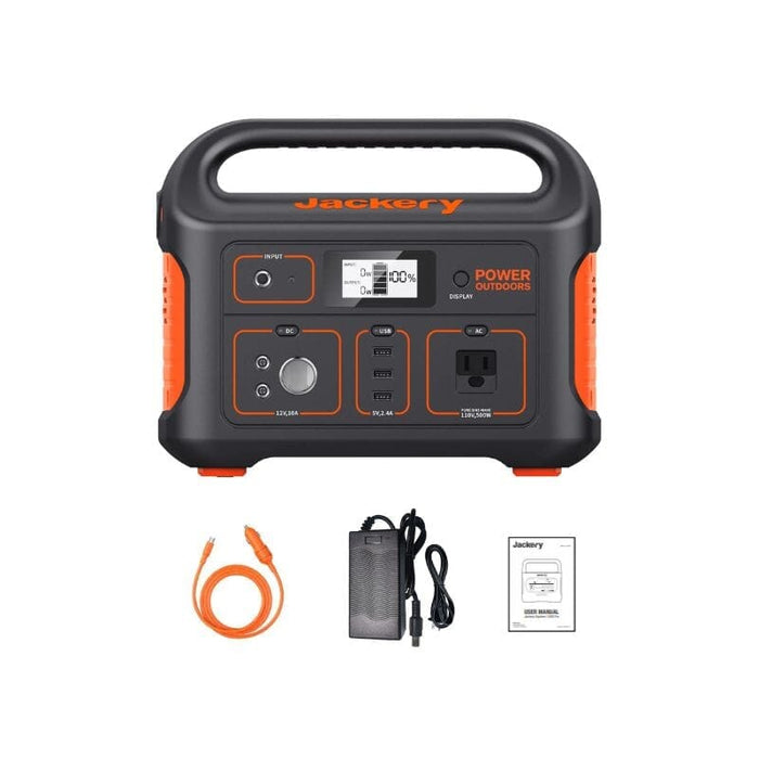 Jackery Explorer 550 Portable Power Station 550Wh / 500W Lithium Solar Generator - ShopSolarKits.com