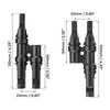 Solar Branch Connectors Y Connector in Pair MMF+FFM Parallel Connection (5 Pairs) - ShopSolar.com