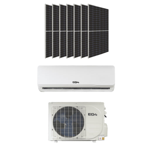 EG4 Hybrid Solar Mini Split Kit | 12,000 BTU | R32 Refrigerant | 5x 445W or 7x 390W Panels | Off-Grid Heating & Cooling | Plug-n-Cool DIY | 5-Year Warranty - ShopSolar: Complete Solar Kits + Lifetime Customer Support