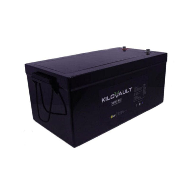 KiloVault 3600 HLX 3600Wh 12V 300Ah Lithium Ferro Phosphate Solar Battery - ShopSolar.com