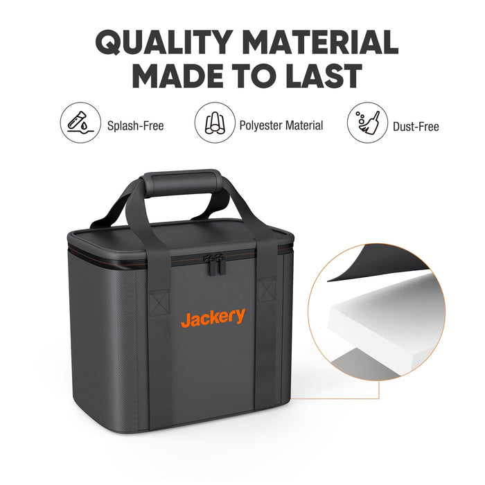 Jackery Carrying Case Bag (L Size) for Explorer 1500/2000 Pro in Black (Power Station Not Included) - ShopSolar.com