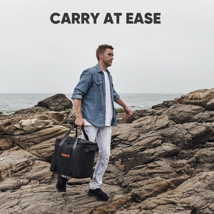 Jackery Carrying Case Bag (L Size) for Explorer 1500/2000 Pro in Black (Power Station Not Included) - ShopSolar.com