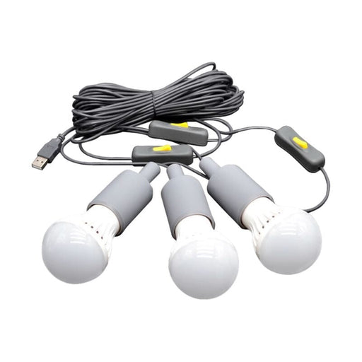 3 Strand USB LED String Lights - Low Watt LED Light String For Emergency's, Camping & Off-Grid Living - ShopSolar.com