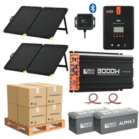Complete Solar Panel Kit - 3,000W Pure Sine Wave Inverter + [12V Battery Bank] + 2 x 200W Mono Solar Panels | Off-Grid, Mobile, Backup [LPK-PLUS]