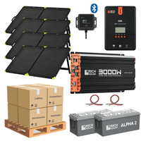 Complete Solar Panel Kit - 3,000W Pure Sine Inverter + [12V Battery Bank] + 4 x 200W 12V Mono Solar Panels | Off-Grid, Mobile, Backup [LPK-MAX]