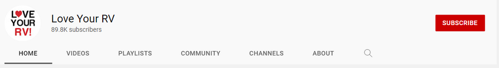 Love Your RV YouTube channel