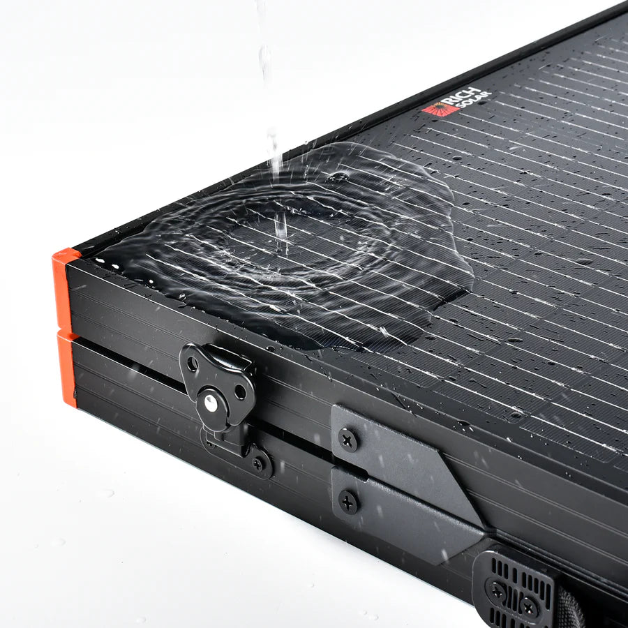 MEGA 100 Portable Briefcase Solar Panel | 100 Watt Portable Solar Panel | High Efficiency | Compatible w/ EcoFlow, Bluetti, Hysolis, & More - ShopSolar: Complete Solar Kits + Lifetime Customer Support